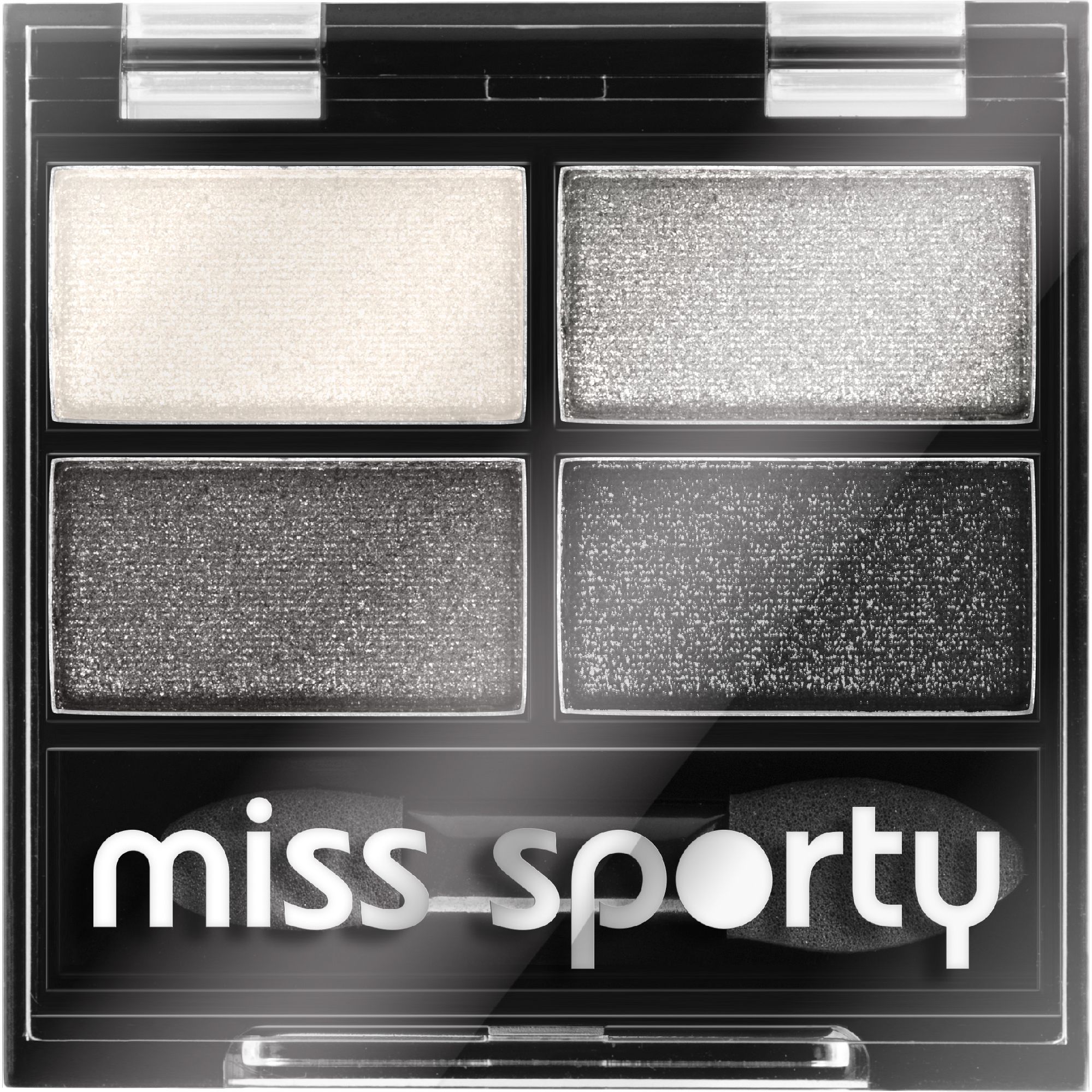 Slečna Sporty Quattro Studio Eyelid Shadows 404 Real Smoky/Smoky Black 5G