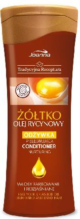 Joanna Tradiční recept na vlasy kondicionér vychovávající žloutek a ricinový olej 300 ml