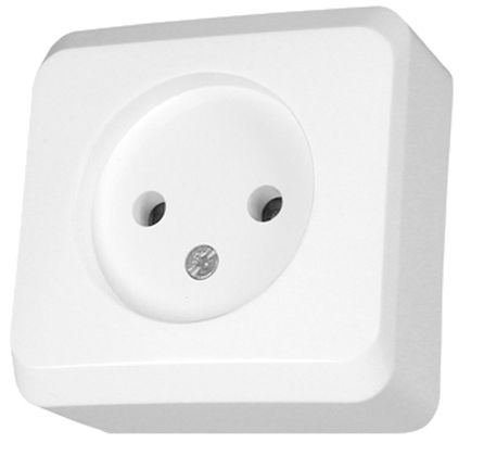 Schneider Electric Socket 1krát B/U 16A IP20 WHITE GWN-120P-WDE001000