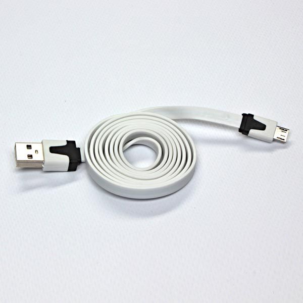 USB USB A -> Micro USB (M/M) biela 1M