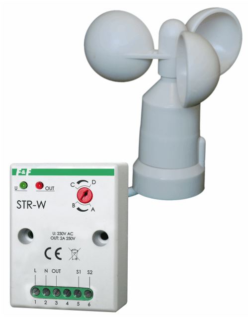 F&amp; Wind Sensor n/t 1NC 100-265V AC IP65 STR-W