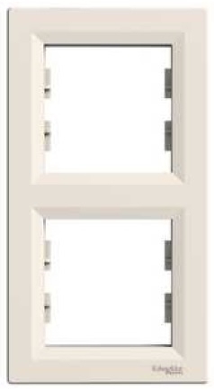 Schneider Electric Double frame Asfora cream EPH5810223