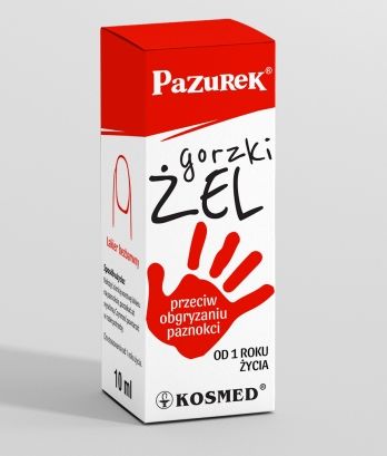 Kosmed Pazurek Hořký gel proti kousání nehtů 10ml