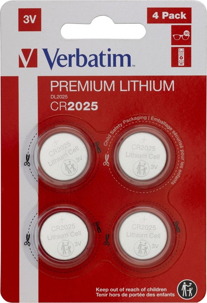 Baterie Verbatim CR2025 4 ks.