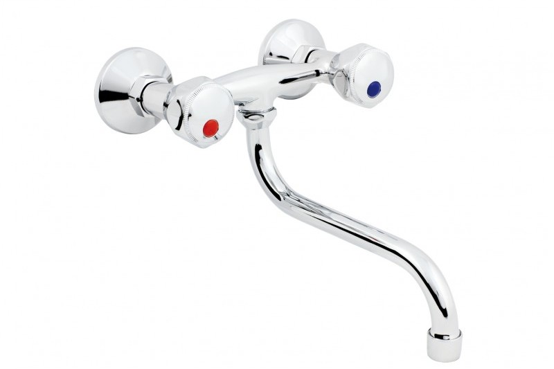 Hydroland Standard nástěnná chromová kuchyňská baterie (B104)