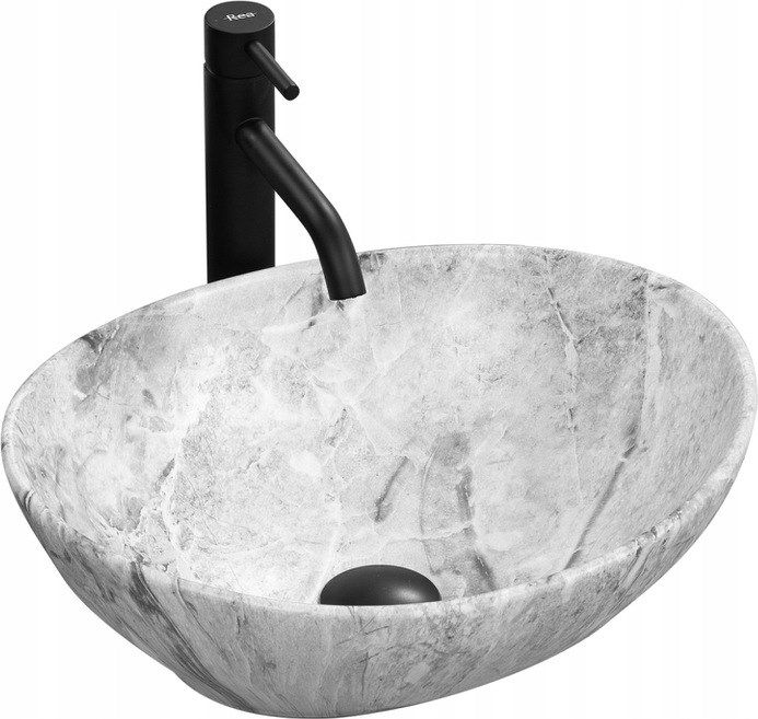 Rea-U9908 Washbasin Sofia Stone Readtowa 41x34 Rea // CE.REB.U-SOFIA Stone