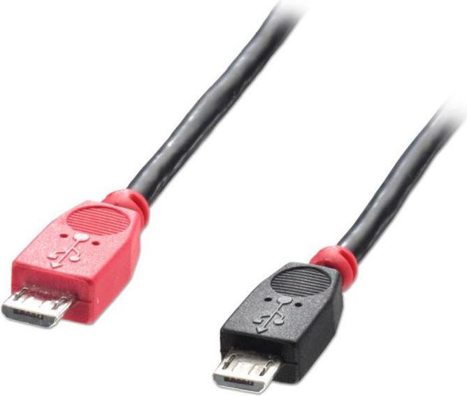 Lindy USB kabel microUSB - microUSB 0,5 m černý (31758)