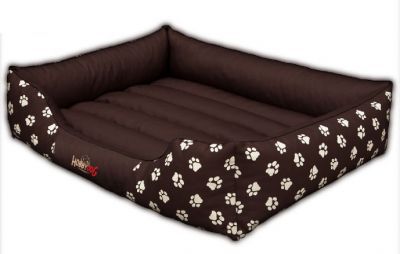 Postel HOBBYDOG Prestige - Hnědá s XL tlapkami