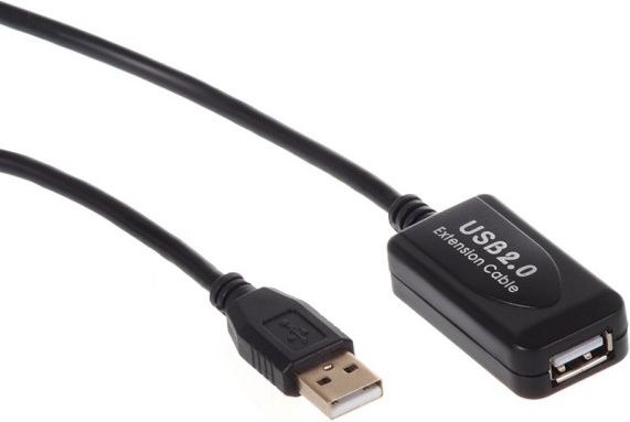 Maclean USB-A – USB-A kabel USB 10 m černý (MCTV-757)