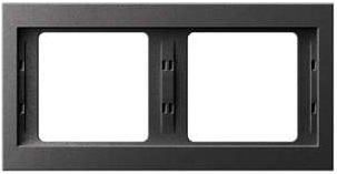 Hager Polo Double Frame Berker Anthracite - 13637006