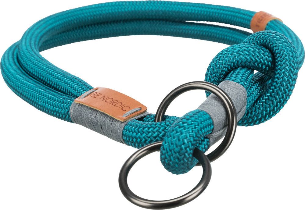 Obojek Trixie BE NORDIC, pro psy, benzín/světle benzín/světle šedá, S–M: 40 cm/o 8 mm