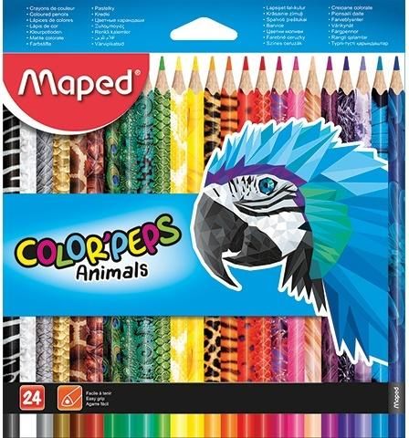 Pastelky Maped Colorpeps Animal 24 barev MAPED