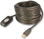 Lindy USB-A - USB-A USB kabel 20 m černý (42631)