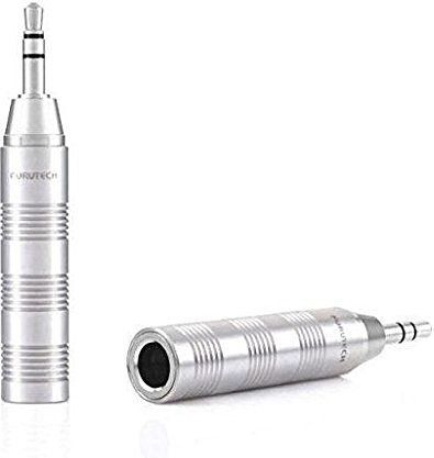 AV adaptér Furutech ADL Jack 3,5mm - Jack 6,3mm stříbrný