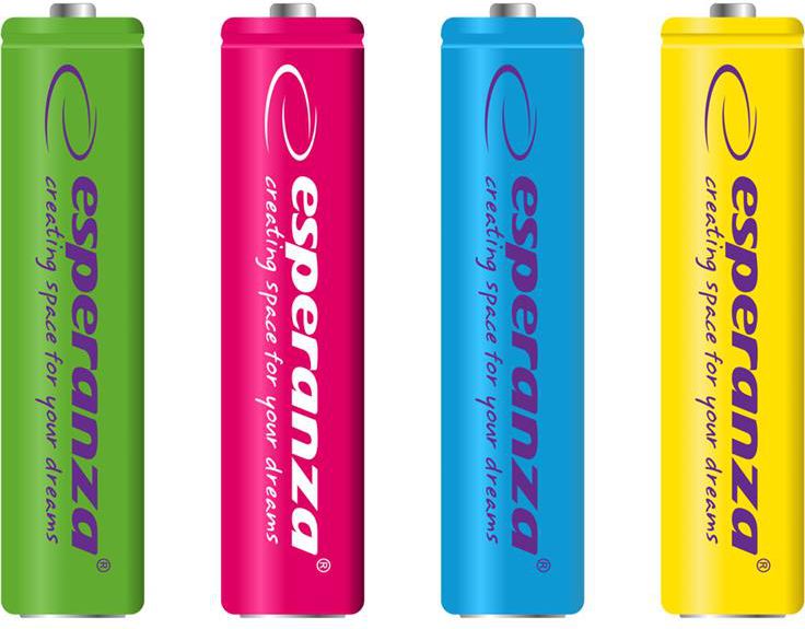 Esperanza Baterie mix AAA / R03 1000mAh 4 ks.
