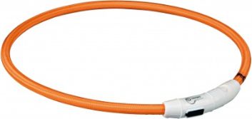 USB flash prsten Trixie, M–L: 45 cm/O 7 mm, oranžový
