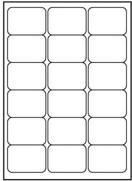 Logo A4 Label, Matte, White, 25 ks.