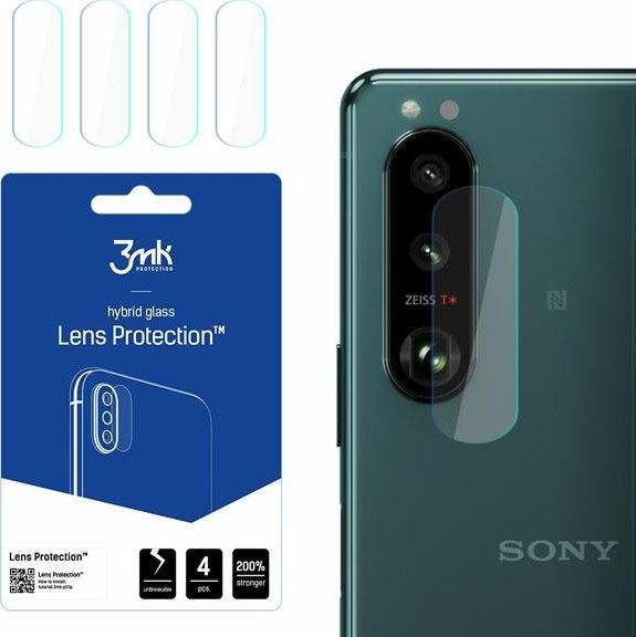Hybridní sklo 3MK pro objektiv fotoaparátu 3MK Ochrana objektivu Sony Xperia 1 III 5G [4 PACK]