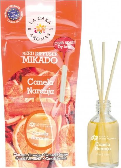 La casa de los aromas aromatic olej s tyčinkami skořice oranžová 30 ml
