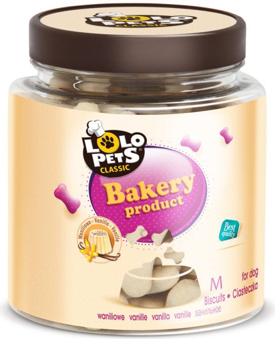Lolo Pets Classic Cookies - Vanilkové kosti ve sklenicích M - 210g