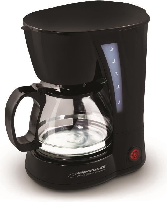 Černý překapávací kávovar Esperanza EKC006