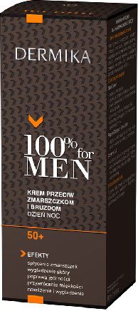 Dermika 100% for Men Krém 50+ proti vráskám a vráskám na den a noc 50ml