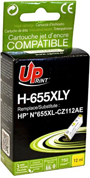 Inkoust UPrint H-655XLY / CZ112AE Ink, č. 655 (žlutý)