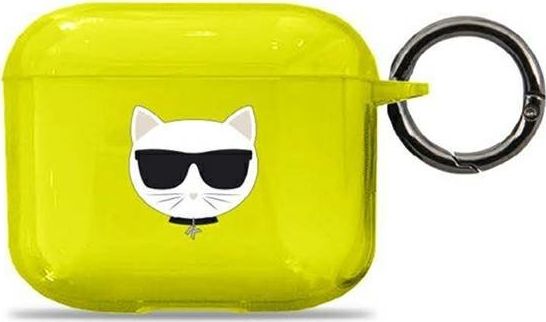 Karl Lagerfeld Case Karl Lagerfeld KLA3UCHFY kryt Apple AirPods 3 žlutý/žlutý Choupette