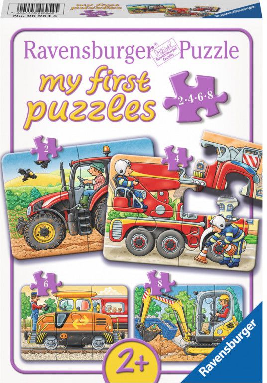 Puzzle 2-4-6-8 dílků V práci