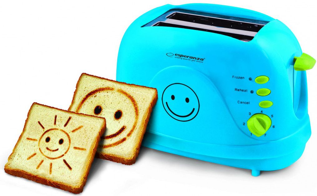 Toustovač Esperanza Smiley Blue (EKT003B)