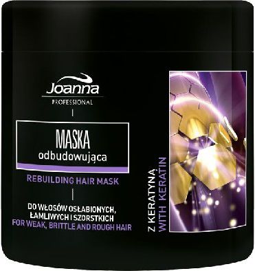 Joanna Professional Styling Care Mask s keratinem pro oslabené, křehké a drsné vlasy 500 g