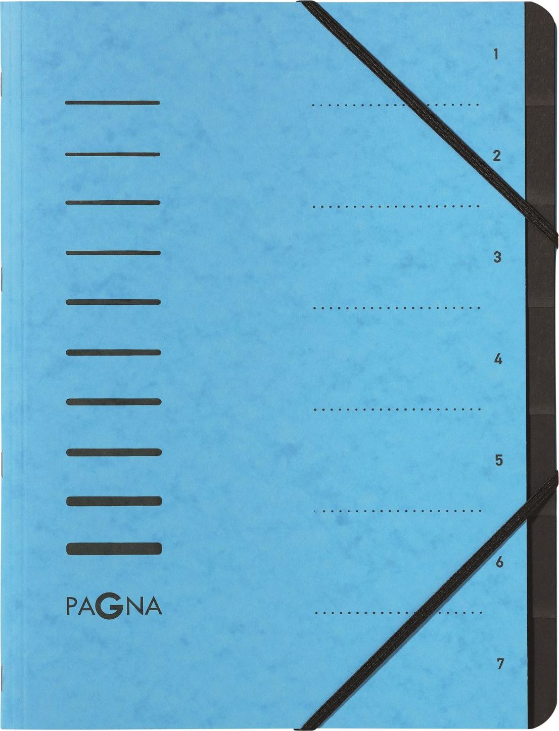 Pagna Folder 7 Fächer 1-7 hellblau