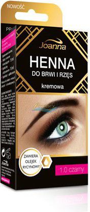 Joanna Henna na obočí a řasy krém č. 1.0 černý 15 ml