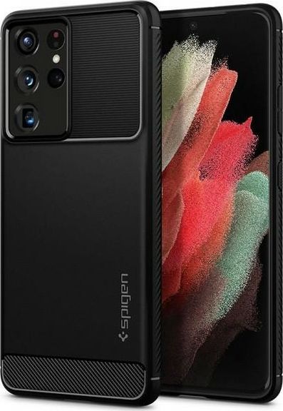 Spigen Spigen Rugged Armor Samsung G998 S21 Ultra černá/černá matná ACS02349