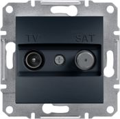 Schneider Electric Asfora TV-SAT koncová zásuvka bez rámečku antracitová (EPH3400171)