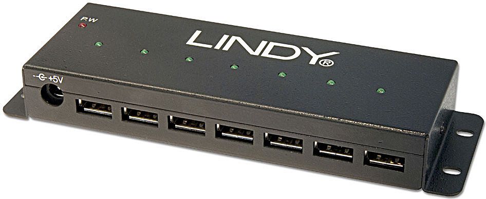 Hub USB Lindy USB 2.0 Metall Hub (42794)