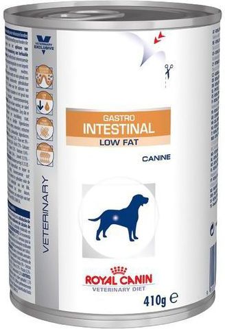 ROYAL CANIN Veterinary Gastrointestinal Low Fat, konzerva pro psy 410g