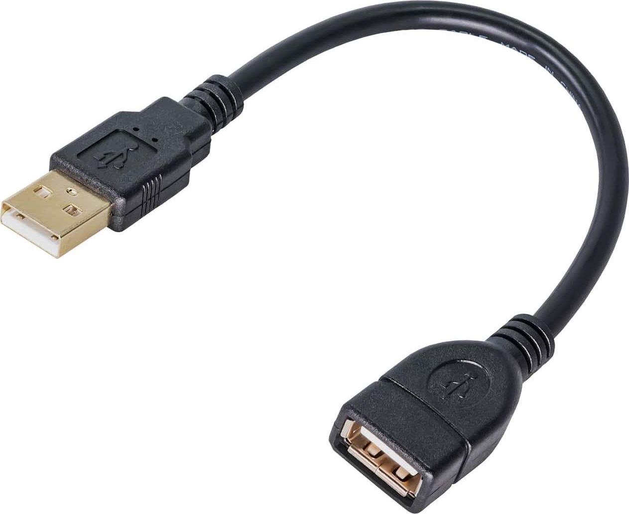 Akyga AK-USB-23 USB cable 0.15 m USB 2.0 USB A Black
