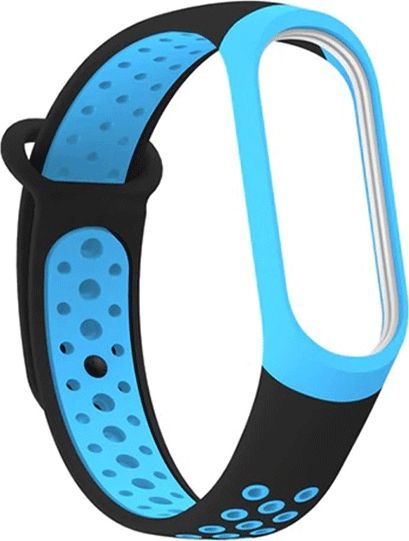 Pásek Beline Beline Mi Band 3/4 provedení černo-modrá/černo-modrá