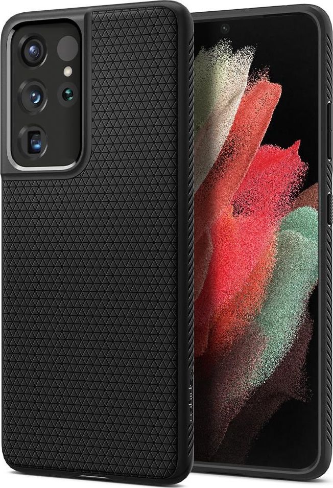 Spigen Liquid Air Galaxy S21 Ultra matná čierna