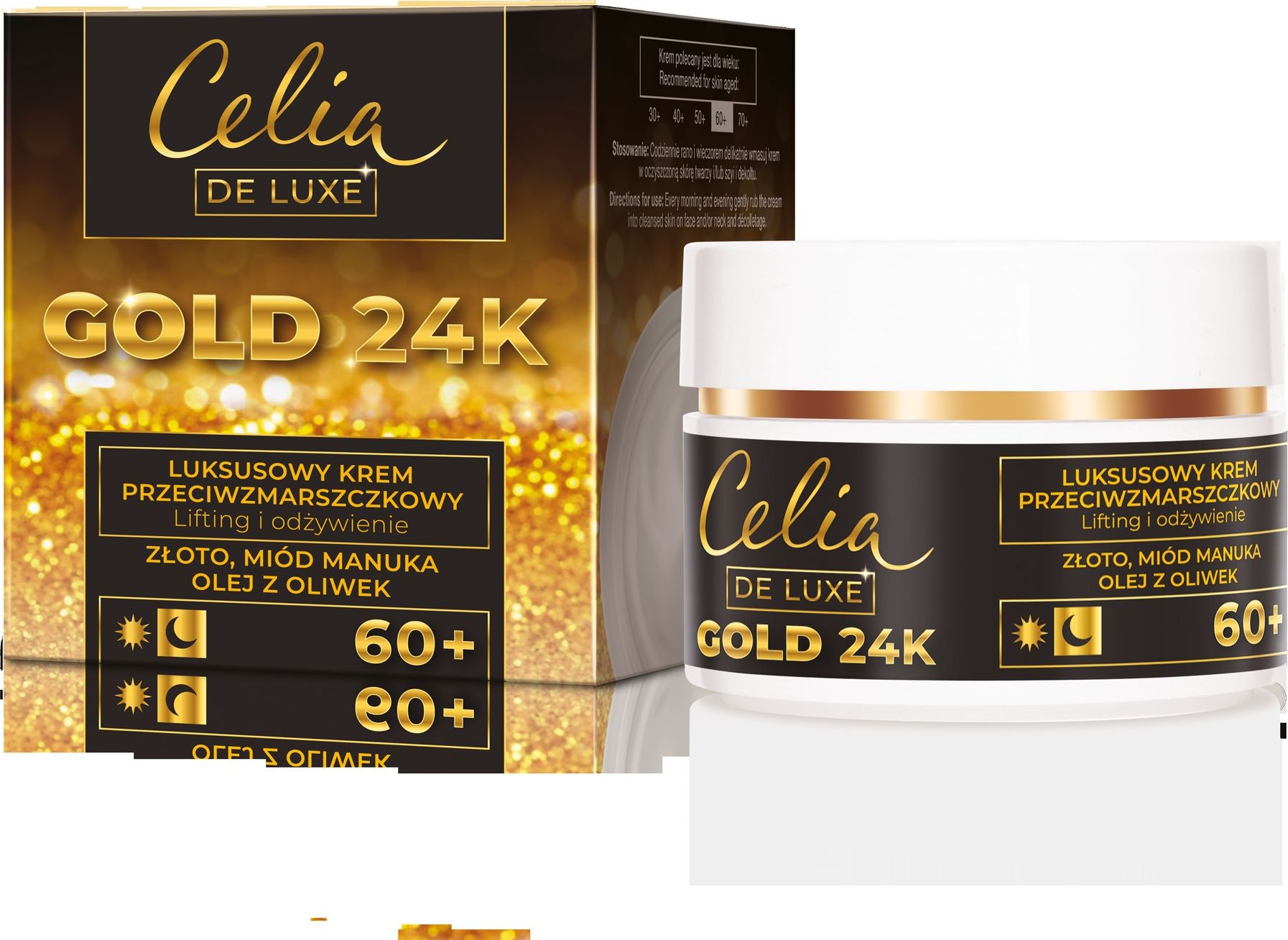 Celia Gold 24K luxusní krém proti vráskám 60+