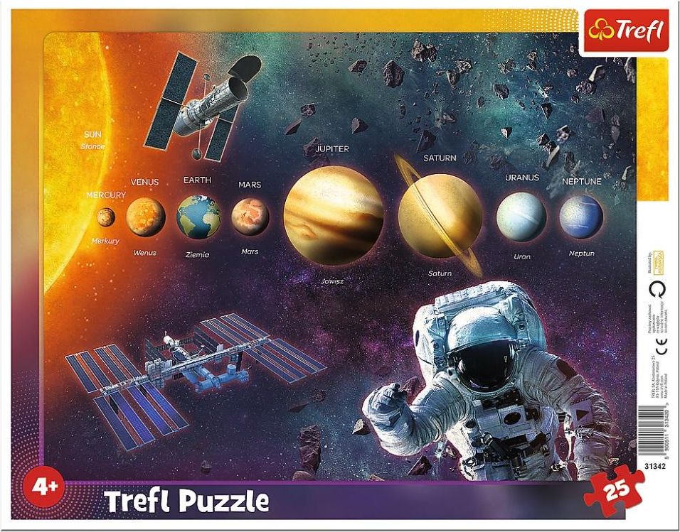 Trefl Frame Puzzle 25 Solární systém