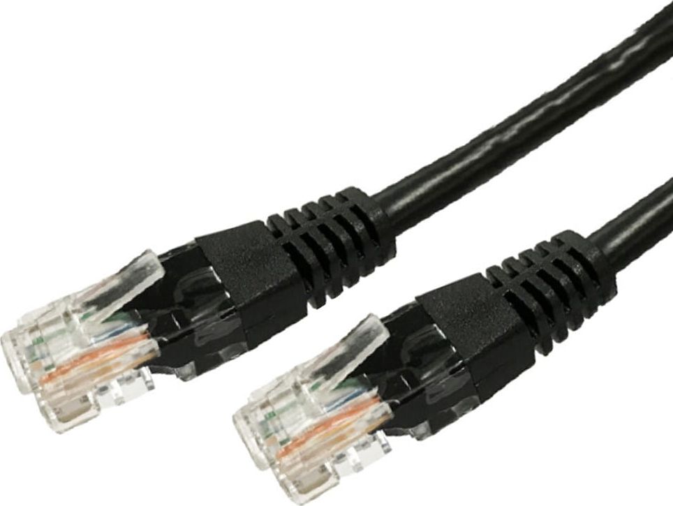 TB LAN síťový kabel Patch kabel Cat.5e RJ45 UTP 10m. černá -AKTBXKS5UTP10MB
