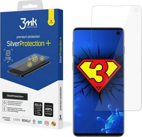 3mk ochranná fólie SilverProtection+ pro Samsung Galaxy S10 (SM-G973), antimikrobiální