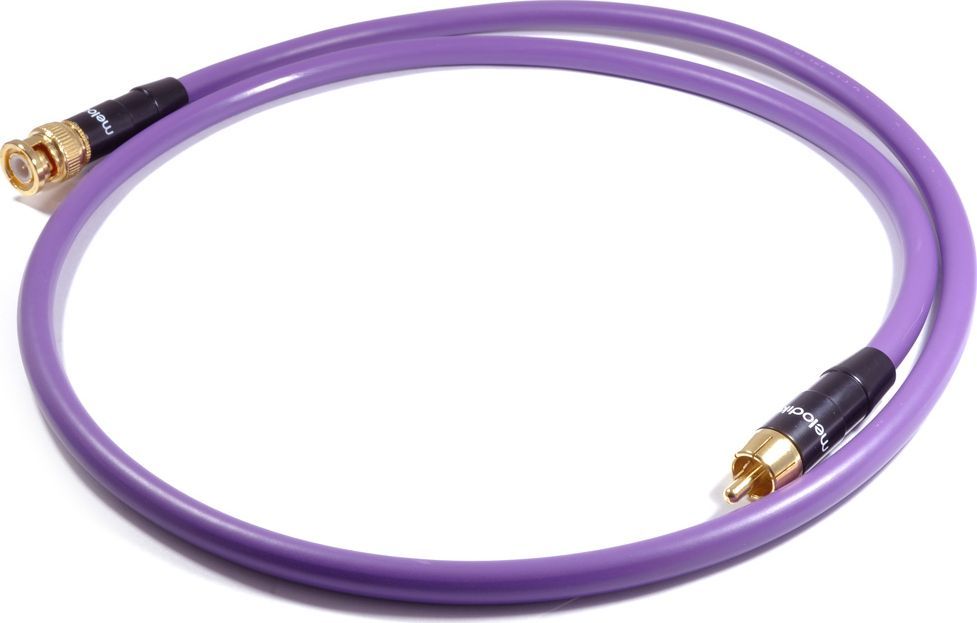 Melodika RCA (Cinch) - BNC kabel 0,75m fialový