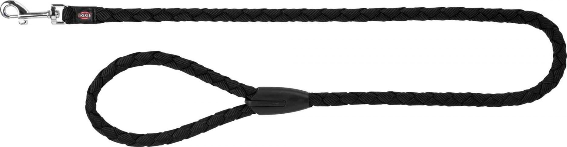 Trixie Cavo Leash, S–M: 1,00 m/o 12 mm, černá