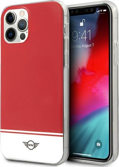 Mini Mini MIHCP12MPCUBIRE iPhone 12/12 Pro 6.1 červený/červený pevný obal Stripe Collection