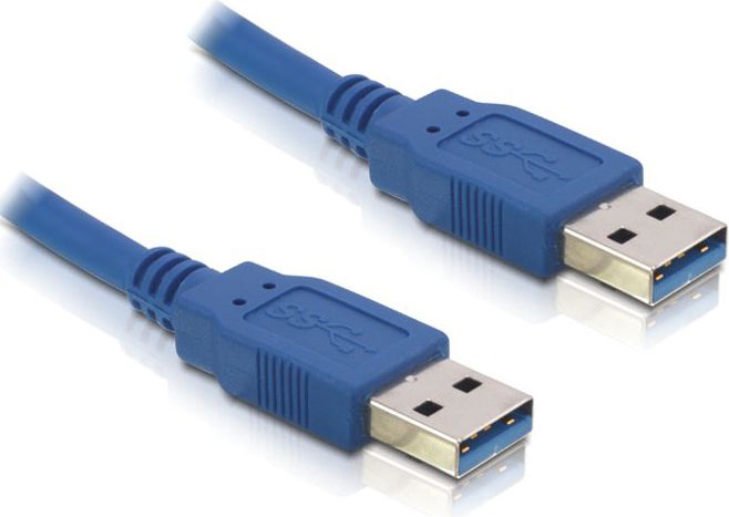 Delock USB kábel USB-A - USB-A 2 m modrý (82535)
