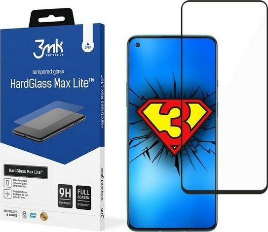 3MK 3MK HG Max Lite OnePlus 8T/9 černá černá