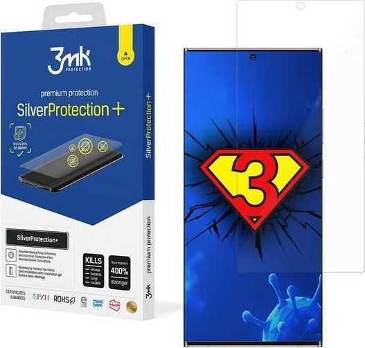 3MK 3MK Silver Protect+ Sam N986 Note 20 Ultra, antimikrobiální fólie instalovaná za mokra